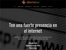 Tablet Screenshot of albertoluza.com